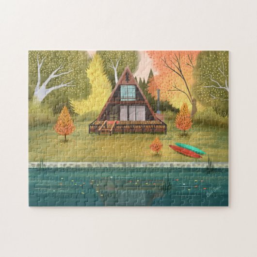 A-Lijst Cabin House Legpuzzel (Horizontaal)