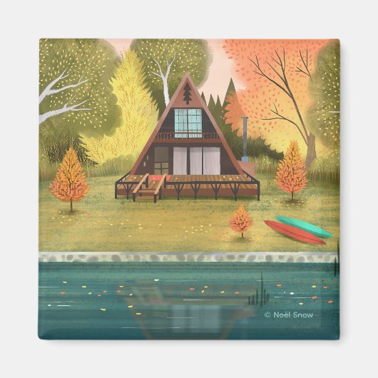 A-Lijst Cabin House Magneet (Voorkant)