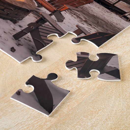 A-lijst Cabine huis kerst Legpuzzel (Zijkant)