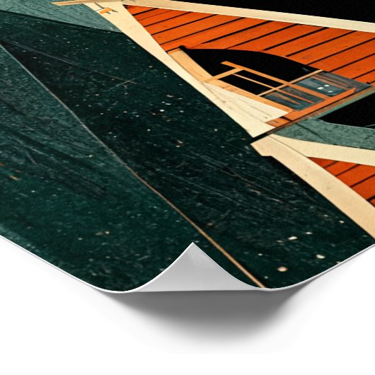 A-Lijst Cabine in de Bossen Poster (Hoek)