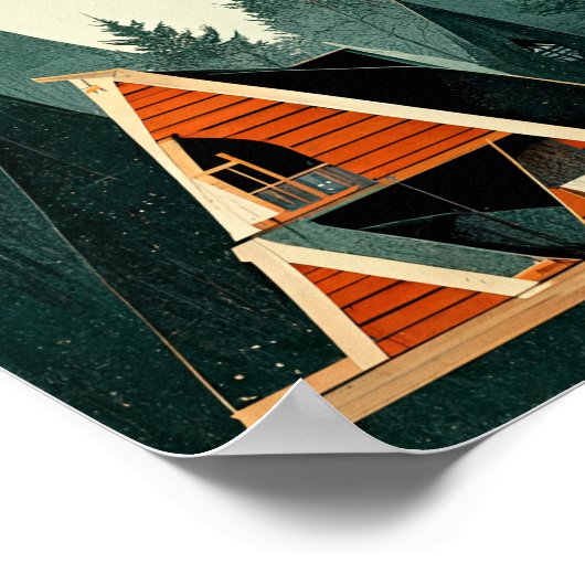 A-Lijst Cabine in de Bossen Poster (Hoek)