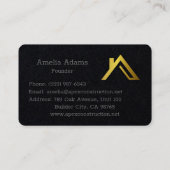 A-Lijst Dakhuis Logo Visitekaartje Design" (Achterkant)