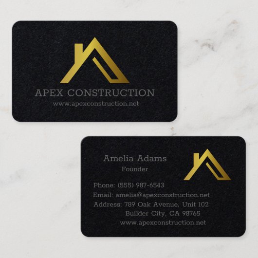 A-Lijst Dakhuis Logo Visitekaartje Design" (Voorkant / Achterkant)