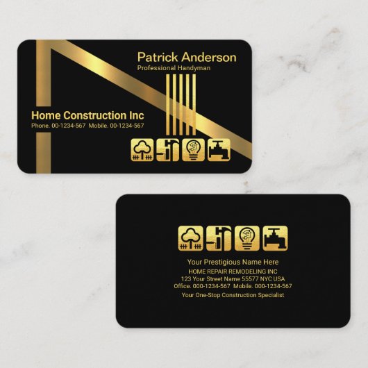 A-Lijst schoorsteendakaannemer Visitekaartje (Voorkant / Achterkant)