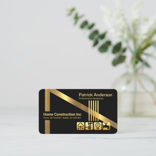 A-Lijst schoorsteendakaannemer Visitekaartje (Staand voorkant)