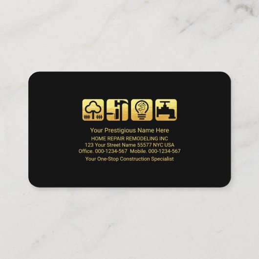 A-Lijst schoorsteendakaannemer Visitekaartje (Achterkant)