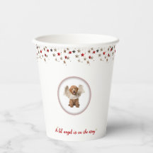 A Lil' Angel Baby shower papieren bekers