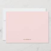 A li'l birdy Baby shower Invitation Kaart (Achterkant)