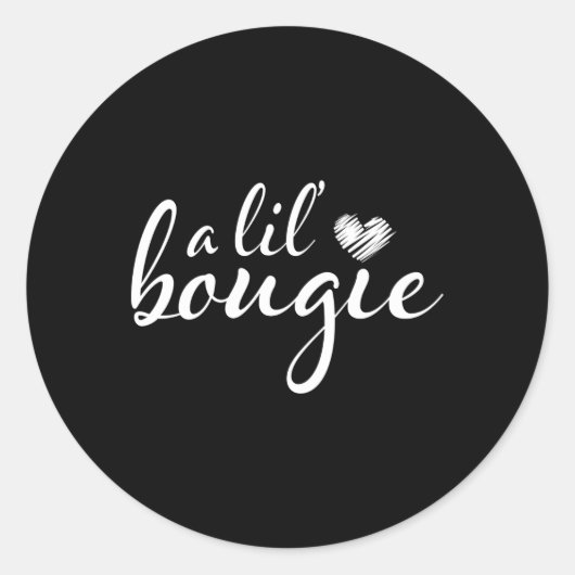 A Lil Bougie Ronde Sticker (Voorkant)