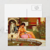 A Lily Pond beroemd gemaakt door John William Godw Briefkaart (Voorkant / Achterkant)