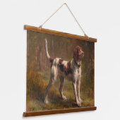 A Limier Briquet Hound Tapestry Hangend Wandkleed (Gebogen)