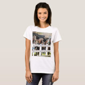 A Line of Amish Horses T-shirt (Voorkant volledig)