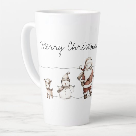 A Line of Holiday Cheer Latte Mok (Linkerhoek)