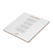 A Lion Roars Poem Tegeltje (Zijkant)