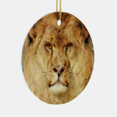 A Lion's Head (van Heywood Hardy) Keramisch Ornament (Rechts)