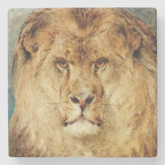 A Lion's Head (van Heywood Hardy) Stenen Onderzetter (Voorkant)