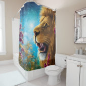 A Lion's Stance Douchegordijn (In situ)