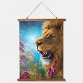 A Lion's Stance Hangend Wandkleed (Voorkant)