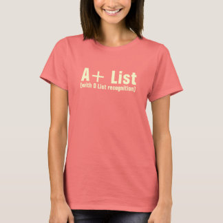 A+ List Damesklokje T-shirt
