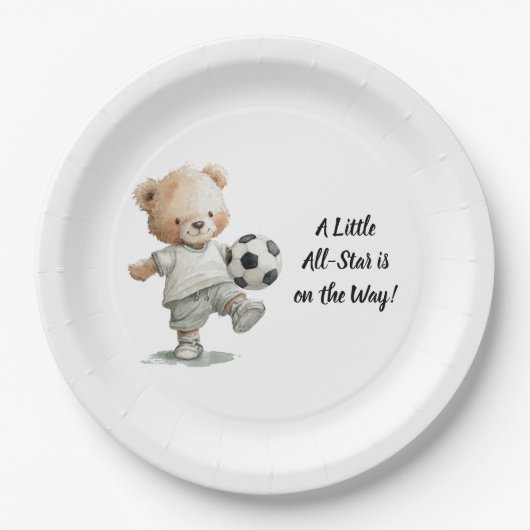 A Little All-Star Baby Shower  Papieren Bordje (Voorkant)