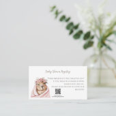 A Little All-Star Baby Shower Registry Card Visitekaartje (Staand voorkant)