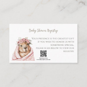A Little All-Star Baby Shower Registry Card Visitekaartje
