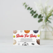 A Little Allstar Sports Baby Shower Books For Baby Informatiekaartje (Staand voorkant)
