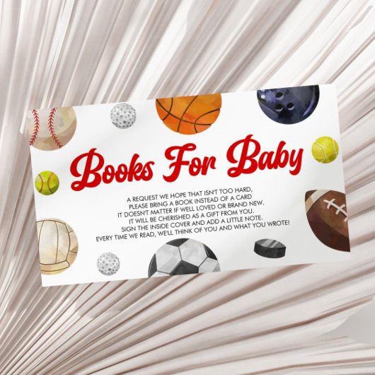 A Little Allstar Sports Baby Shower Books For Baby Informatiekaartje