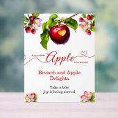 A Little Apple Is On The Way | Fall Baby Shower  Acryl Bord (Neutraal)