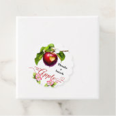 A Little Apple Is On The Way | Fall Baby Shower  Bedankjes Labels (In situ)