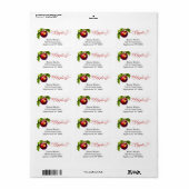 A Little Apple Is On The Way | Fall Baby Shower  Etiket (Full Sheet)