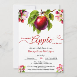 A Little Apple Is On The Way | Fall Baby Shower Kaart