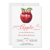 A Little Apple Is On The Way | Fall Baby Shower