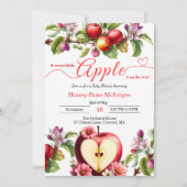 A Little Apple Is On The Way | Fall Baby Shower  Kaart (Voorkant)