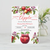 A Little Apple Is On The Way | Fall Baby Shower  Kaart (Staand voorkant)