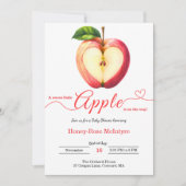 A Little Apple Is On The Way | Fall Baby Shower Kaart (Voorkant)