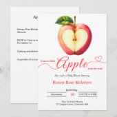 A Little Apple Is On The Way | Fall Baby Shower  Kaart (Voorkant / Achterkant)