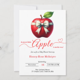 A Little Apple Is On The Way | Fall Baby Shower Kaart