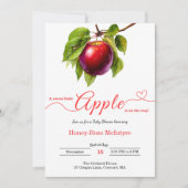 A Little Apple Is On The Way | Fall Baby Shower Kaart (Voorkant)