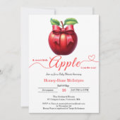 A Little Apple Is On The Way | Fall Baby Shower  Kaart (Voorkant)