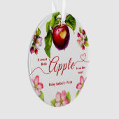 A Little Apple Is On The Way | Fall Baby Shower Ornament (voorkant)