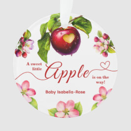 A Little Apple Is On The Way | Fall Baby Shower  Ornament