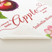 A Little Apple Is On The Way | Fall Baby Shower  Sherpa Deken (3/4)