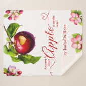 A Little Apple Is On The Way | Fall Baby Shower  Sherpa Deken (Voorkant (horizontaal))