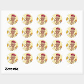 A Little Artist Socky the Sock Monkey Sticker (Vel)