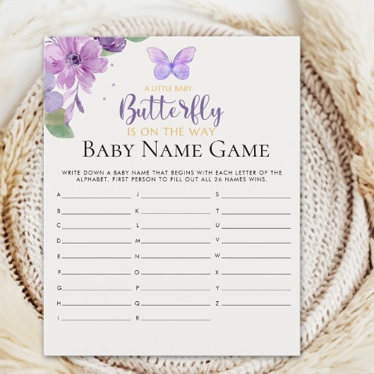 A Little Baby Butterfly is on The Way Baby shower