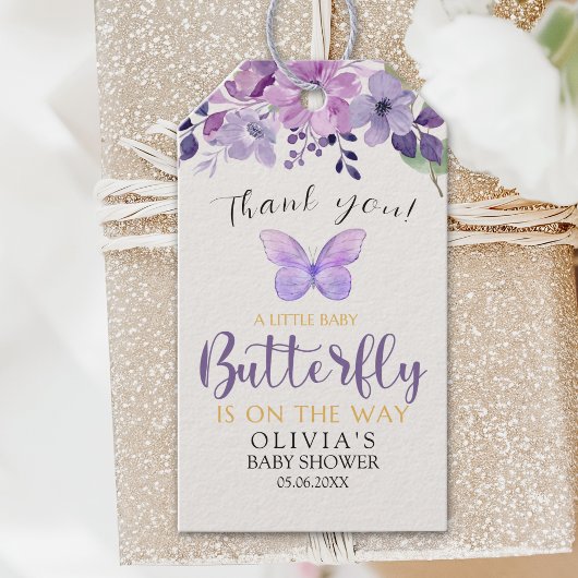 A Little Baby Butterfly is on The Way Baby shower Cadeaulabel