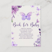 A Little Baby Butterfly is on The Way Baby shower Informatiekaartje (Voorkant)