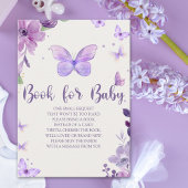 A Little Baby Butterfly is on The Way Baby shower Informatiekaartje