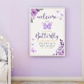 A Little Baby Butterfly is on The Way Baby shower Poster